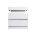 Levede Bedside Tables RGB LED Side Table White