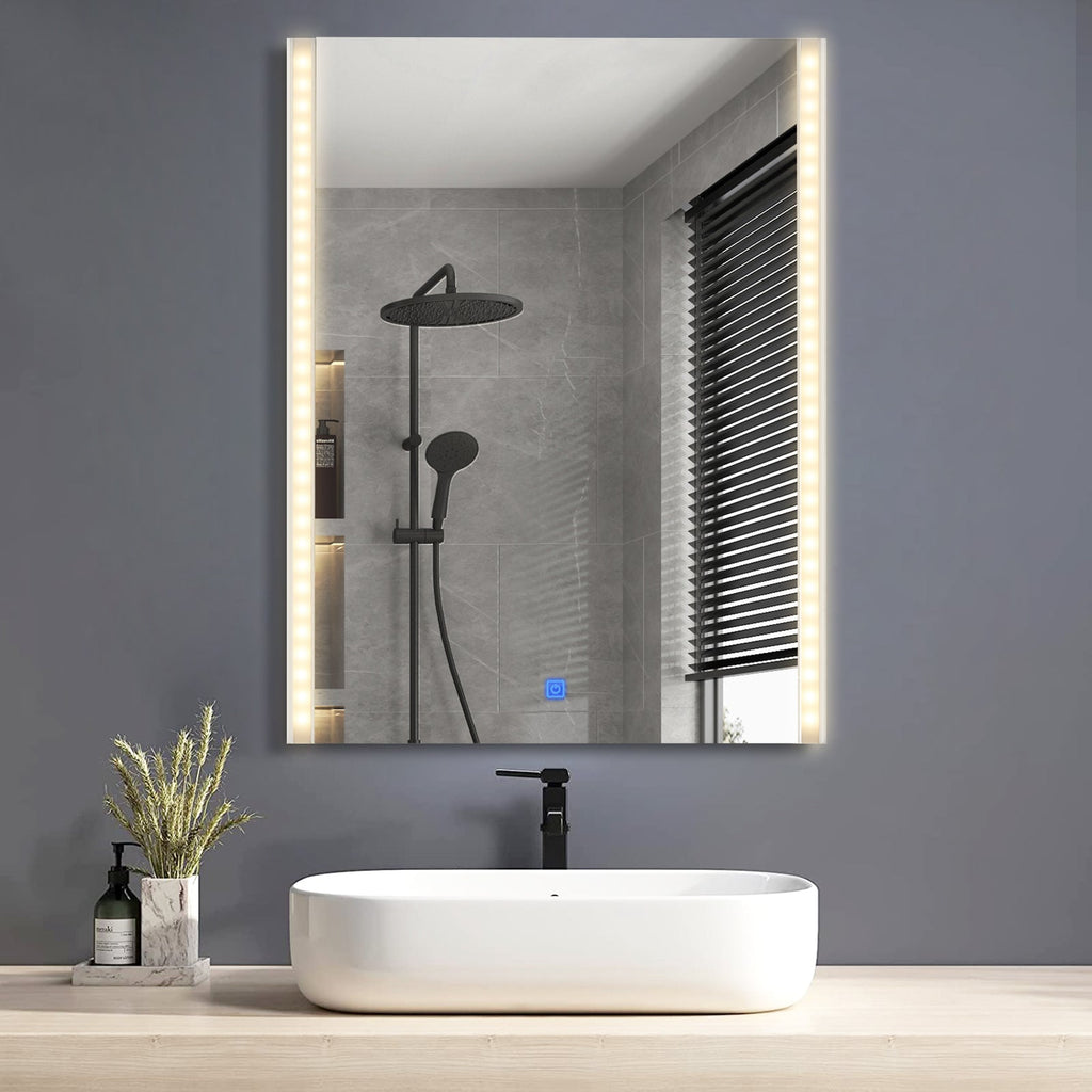 Fiora Led Light Streamline Frameless Bathroom Mirror