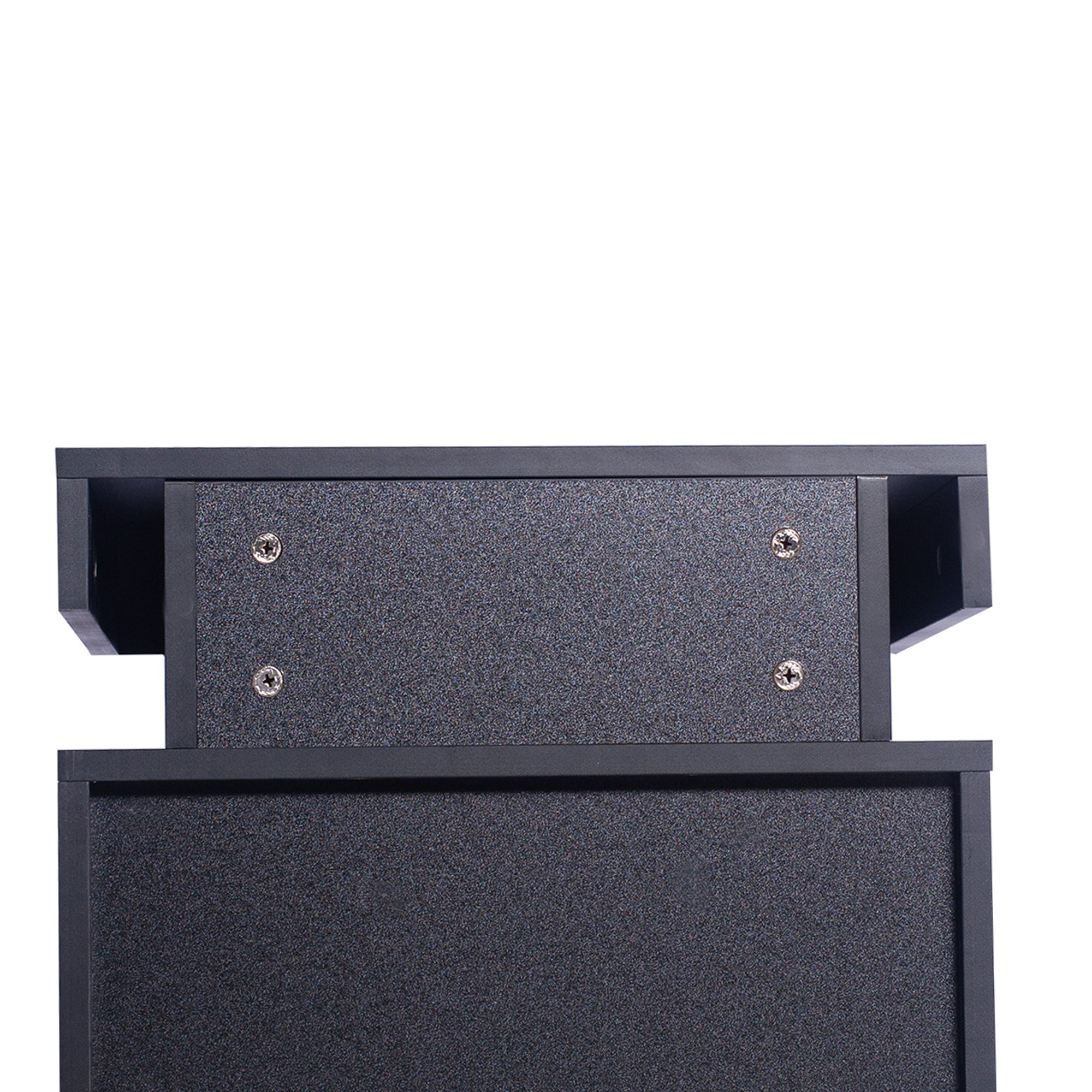 Levede Bedside Tables Side Table 2 Drawers Black