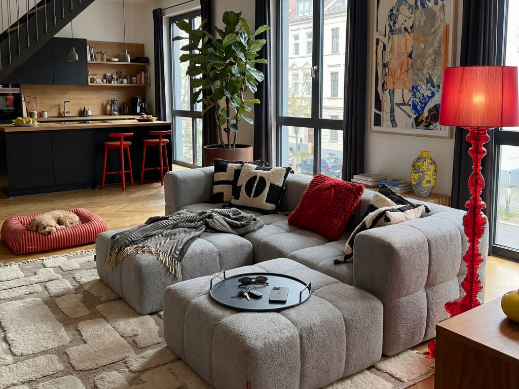 3-Piece Modular Sofa – Grey