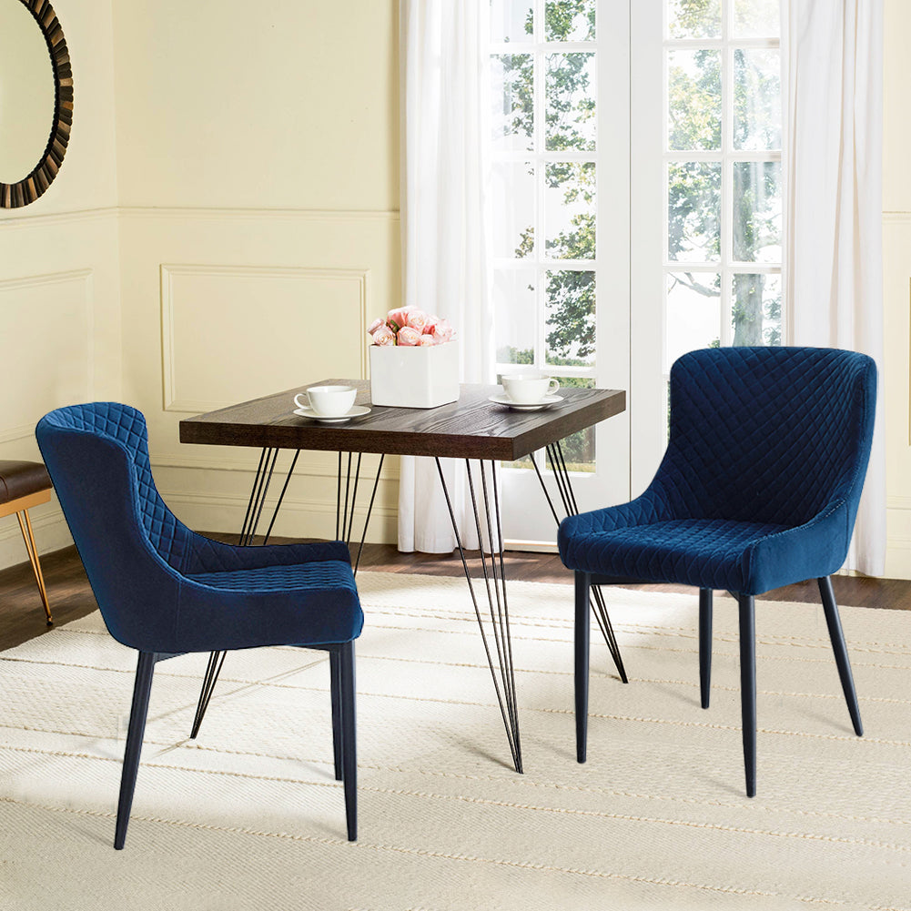 Dundas Velvet Dining Chairs [Set of 2]