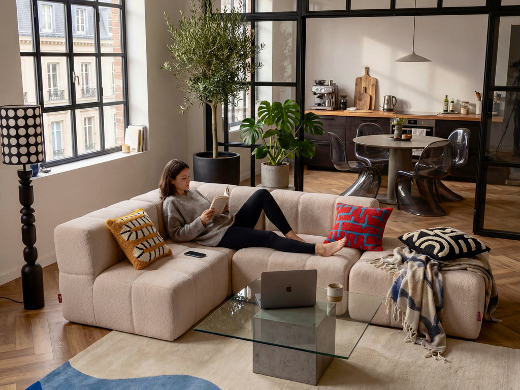 3 Teiliges Modulares Sofa – Beige