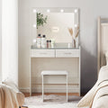 Hollywood Glass Tabletop Dressing Table Set-0