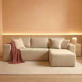 106 Inch Cloud Sectional Sofa Beige Contemporary Sofa