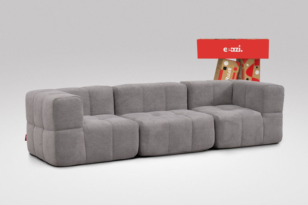 3-Piece Modular Sofa – Grey