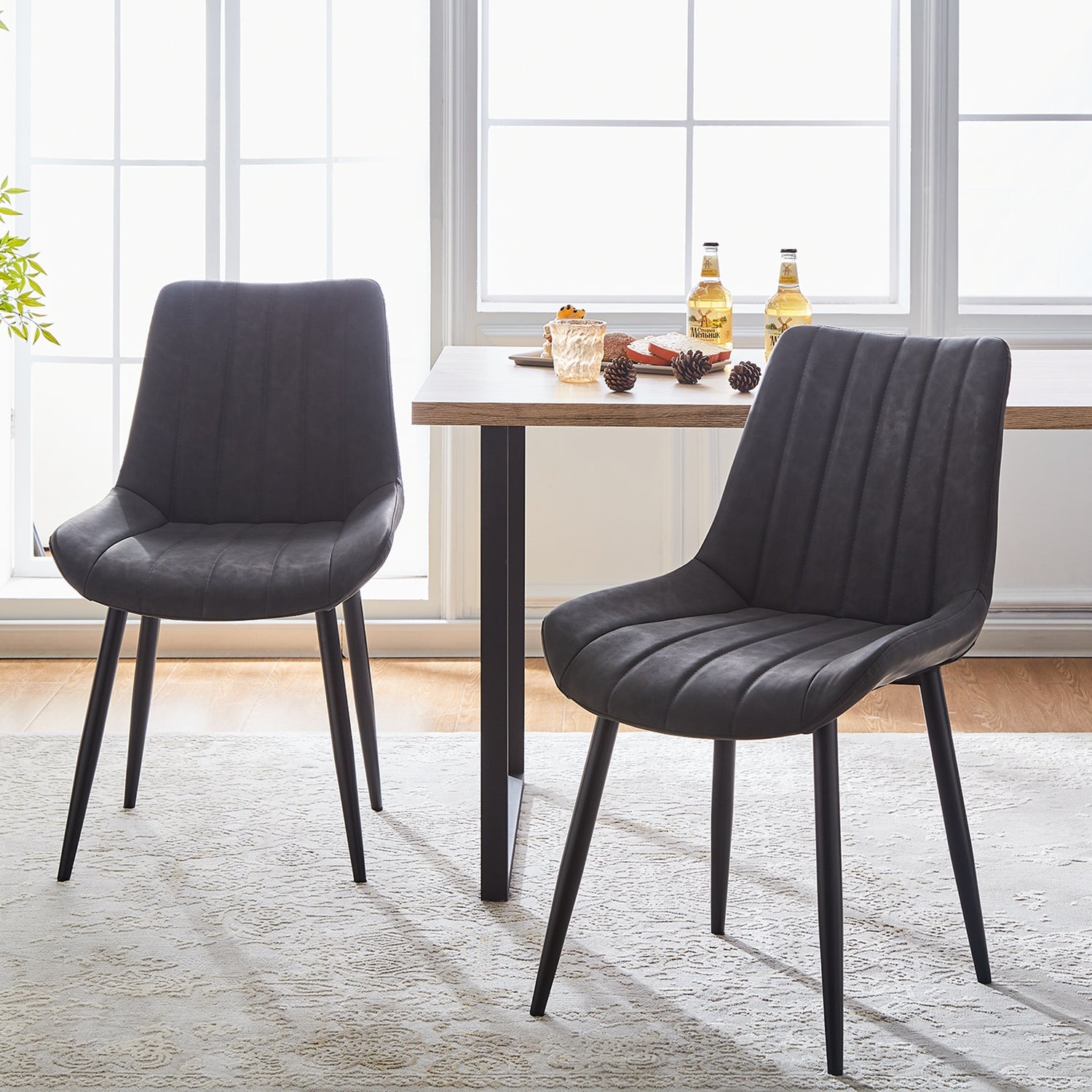 Clair Faux Leather Dining Chairs