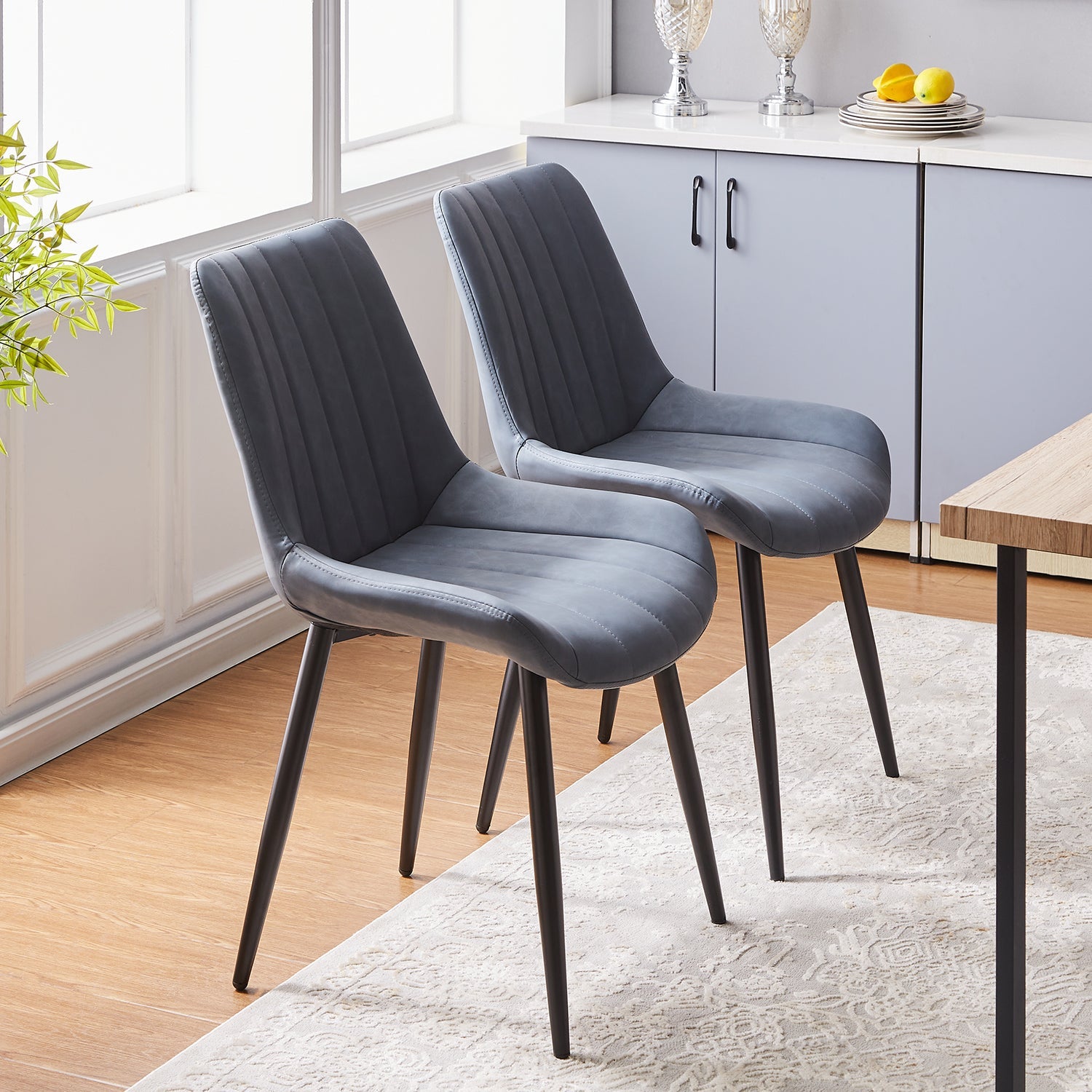 Clair Faux Leather Dining Chairs