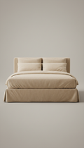 Upholstered Linen King Bed