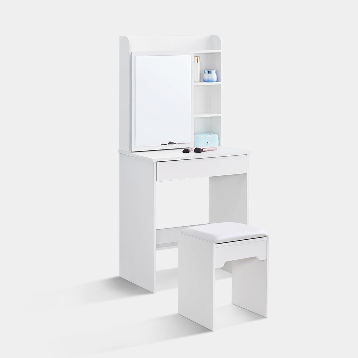Mona Small Dressing Table Set [with Sliding Mirror]-4