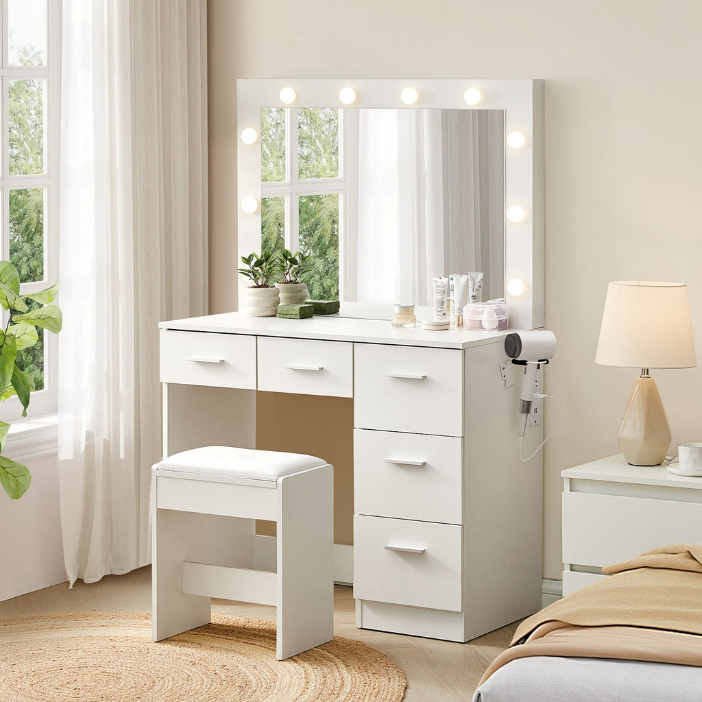 Hollywood Dressing Table Set [with Charging Station]