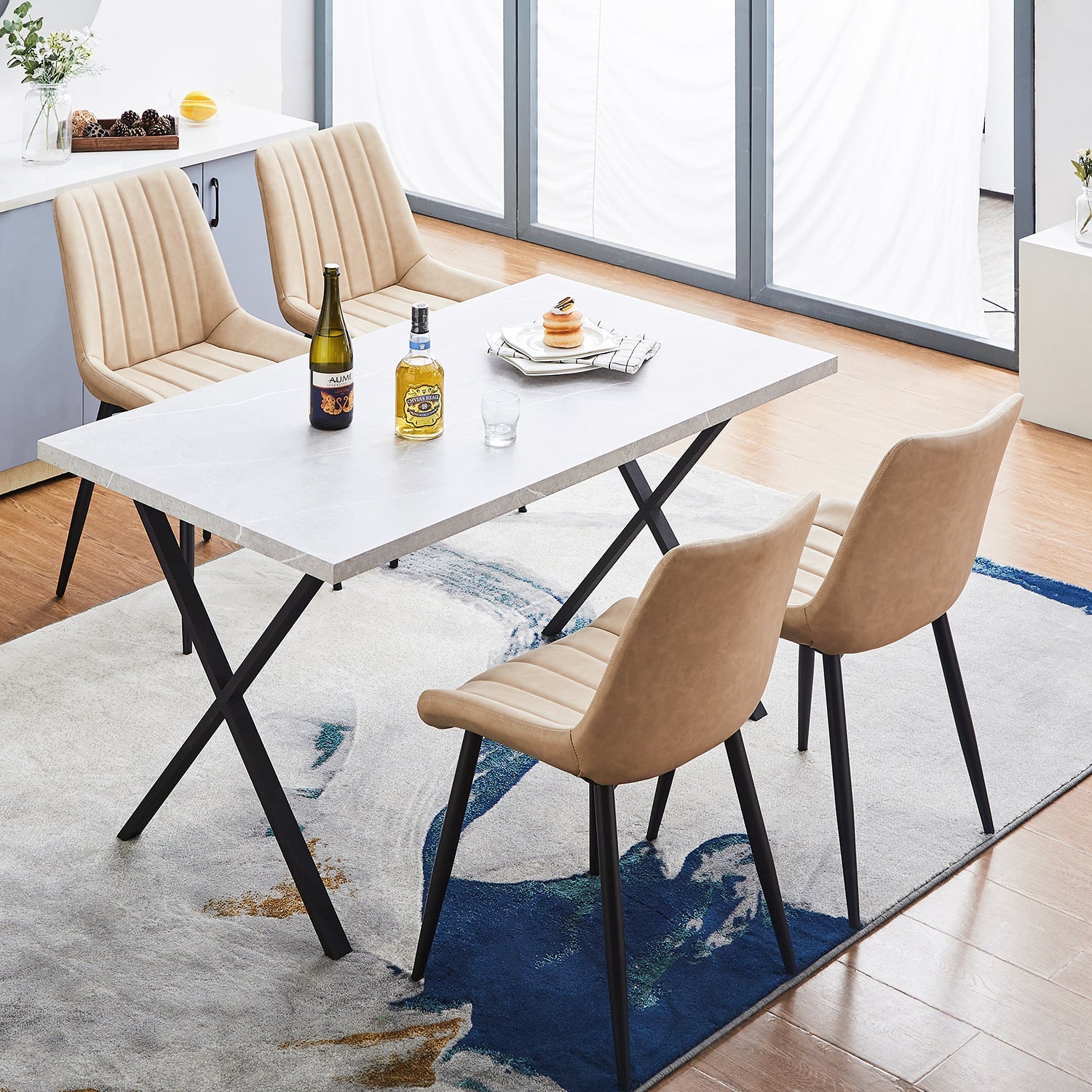 Clair Faux Leather Dining Chairs