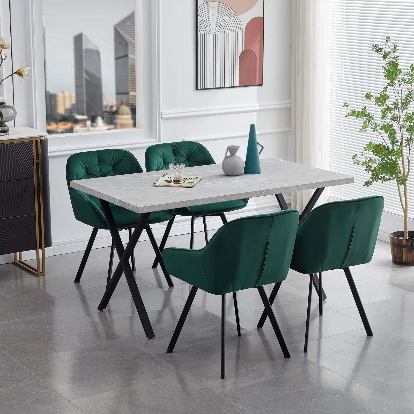 Rectangle Dining Table [120cm/140cm]-3