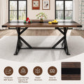 71 Inch Farmhouse Dining Table Waterproof Table top