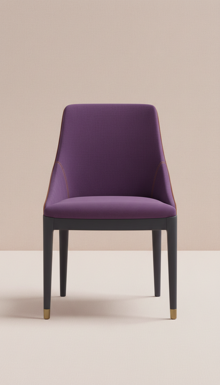 Dining Chair with Violet Edge