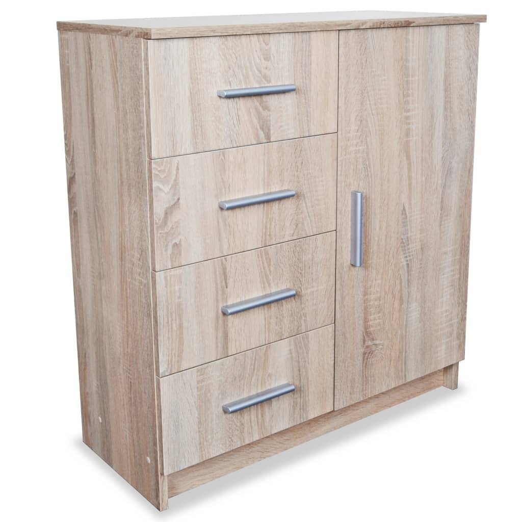 NNEVL Sideboard Chipboard 79x35x88 cm Oak-1