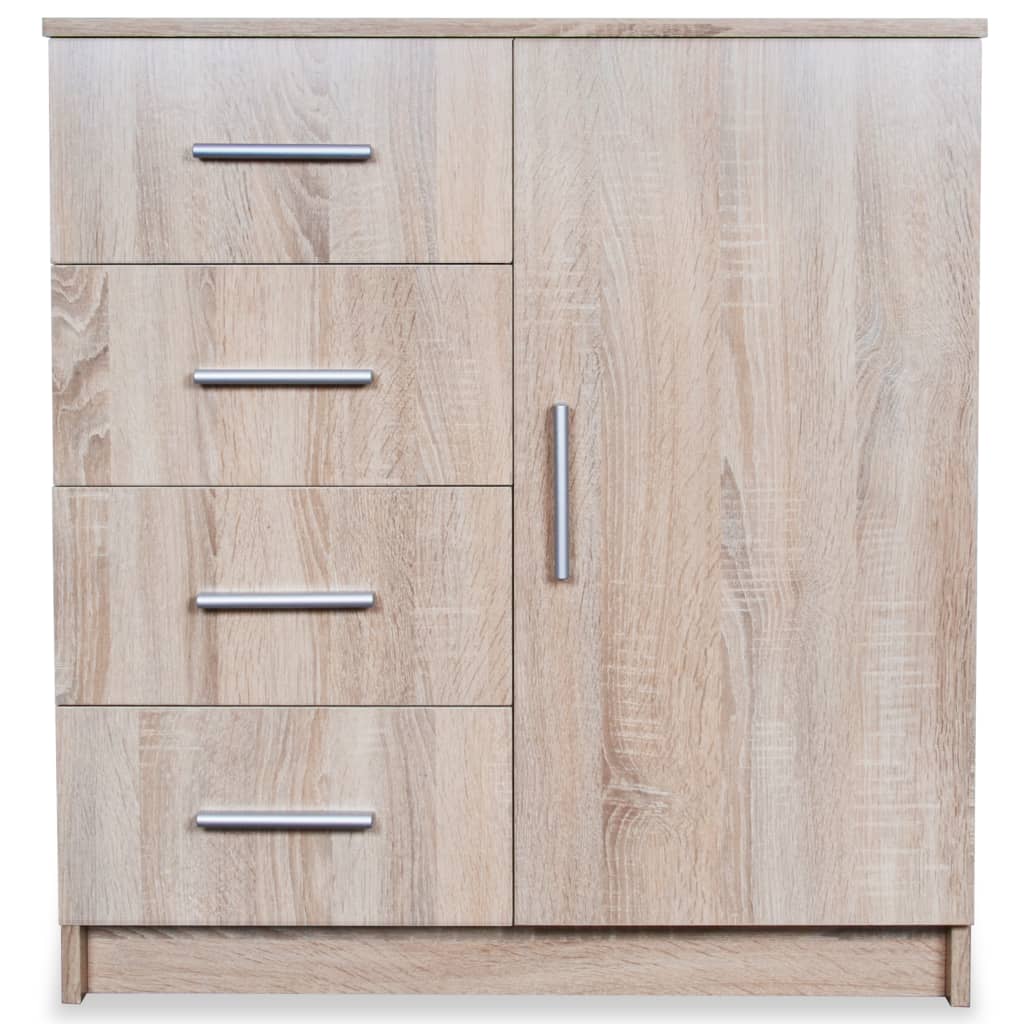 NNEVL Sideboard Chipboard 79x35x88 cm Oak-2