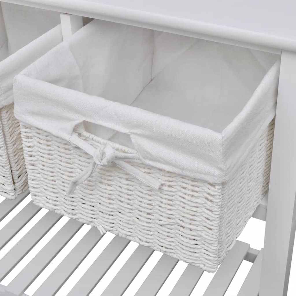 NNEVL Storage Sideboard White-1