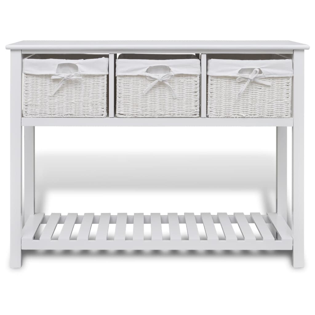 NNEVL Storage Sideboard White-2
