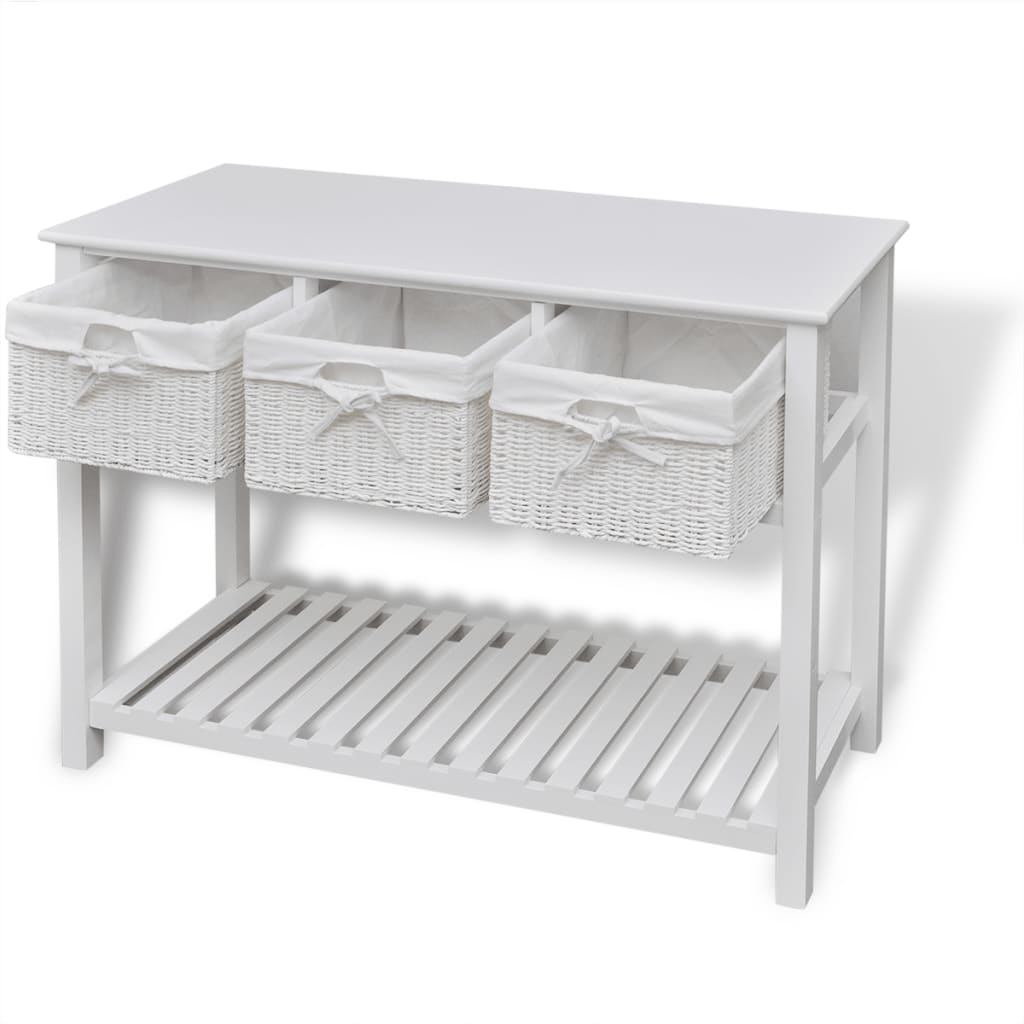 NNEVL Storage Sideboard White-4