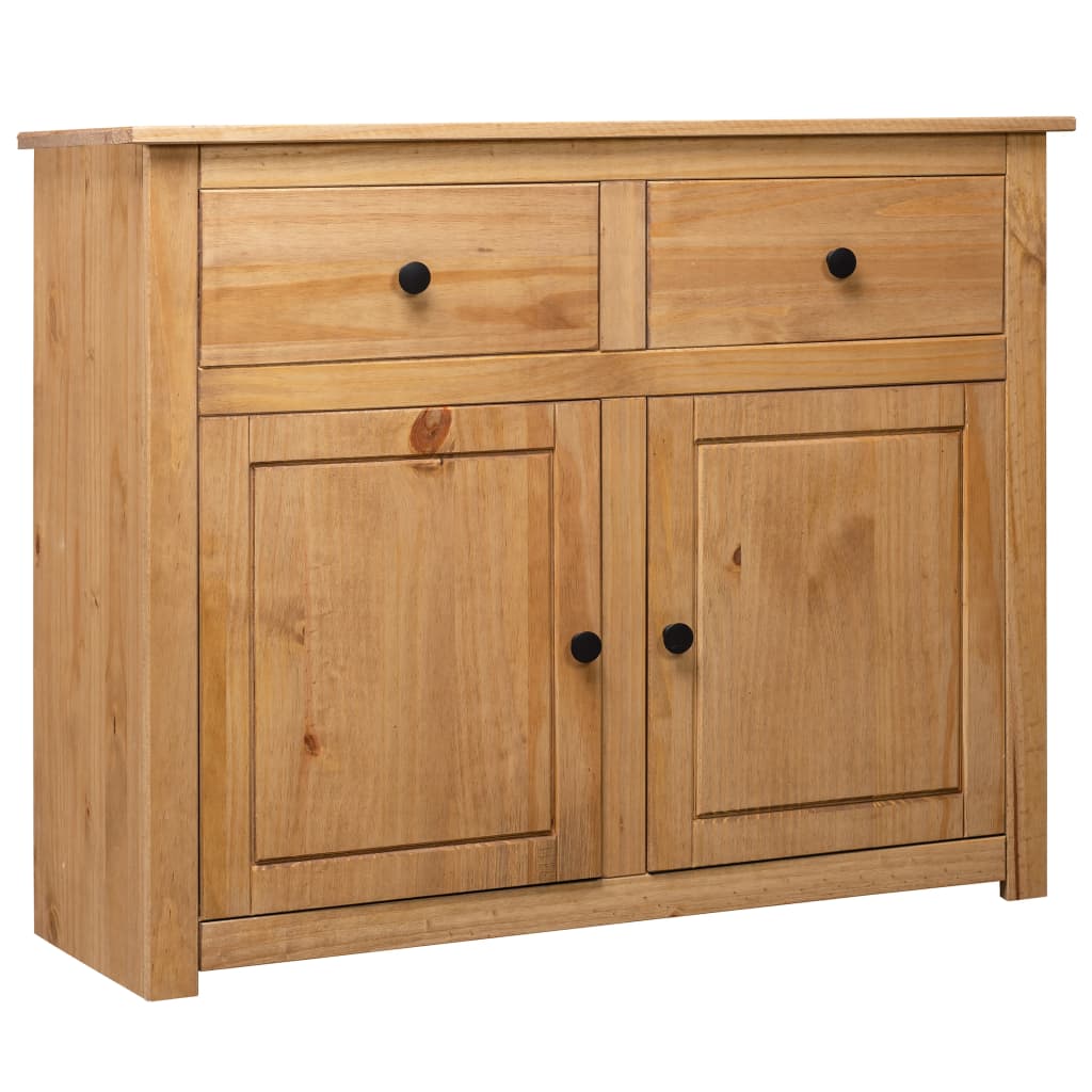 NNEDPE Sideboard 93x40x80 Cm Solid Pinewood-0