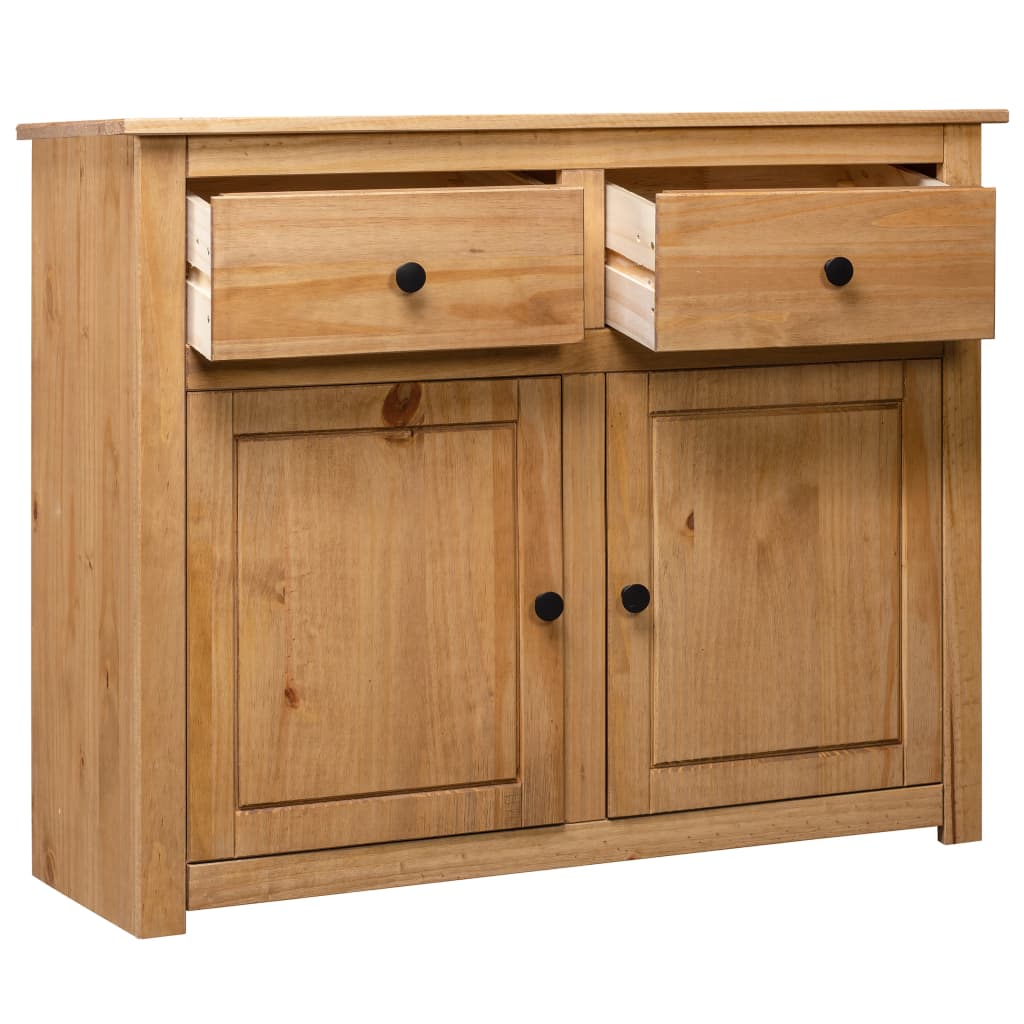 NNEDPE Sideboard 93x40x80 Cm Solid Pinewood-2