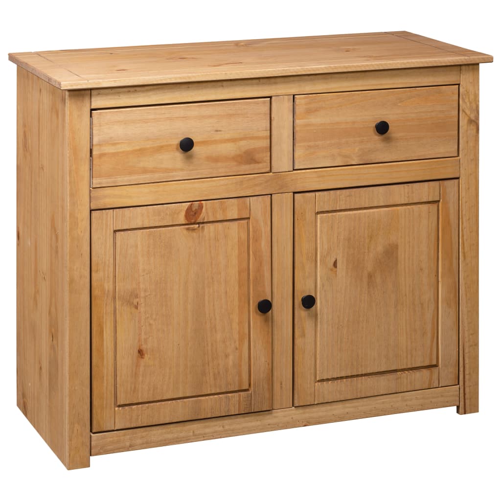 NNEDPE Sideboard 93x40x80 Cm Solid Pinewood-4