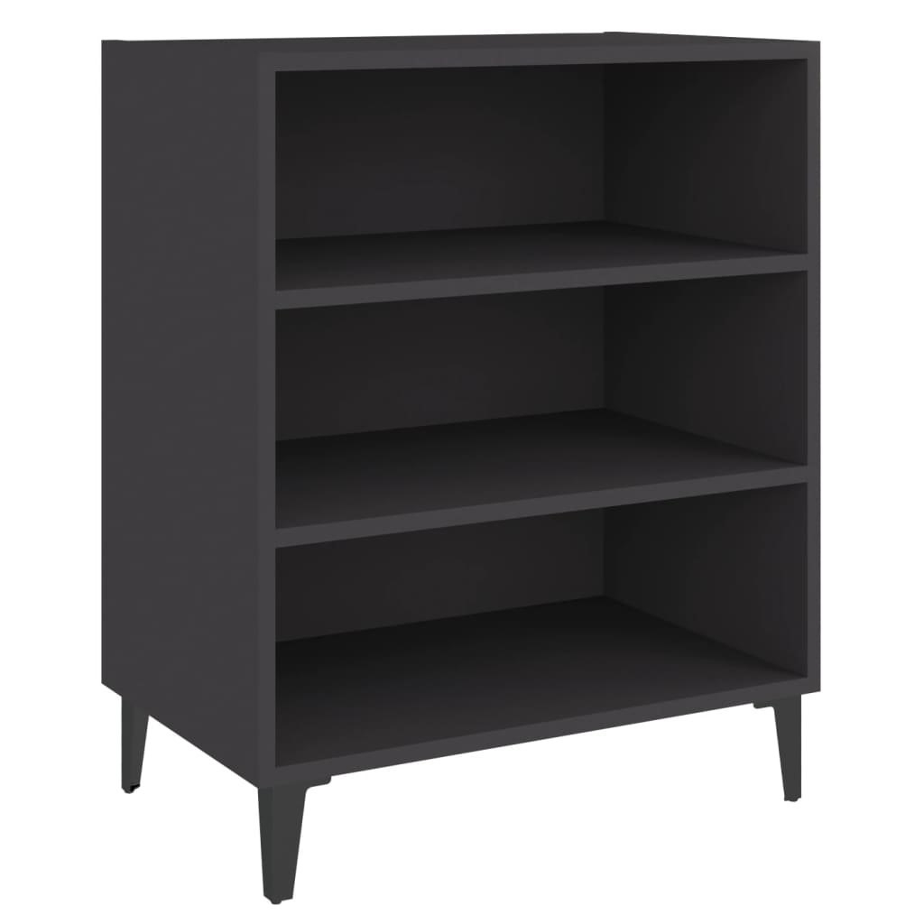 NNEVL Sideboard Grey 57x35x70 cm Chipboard-1