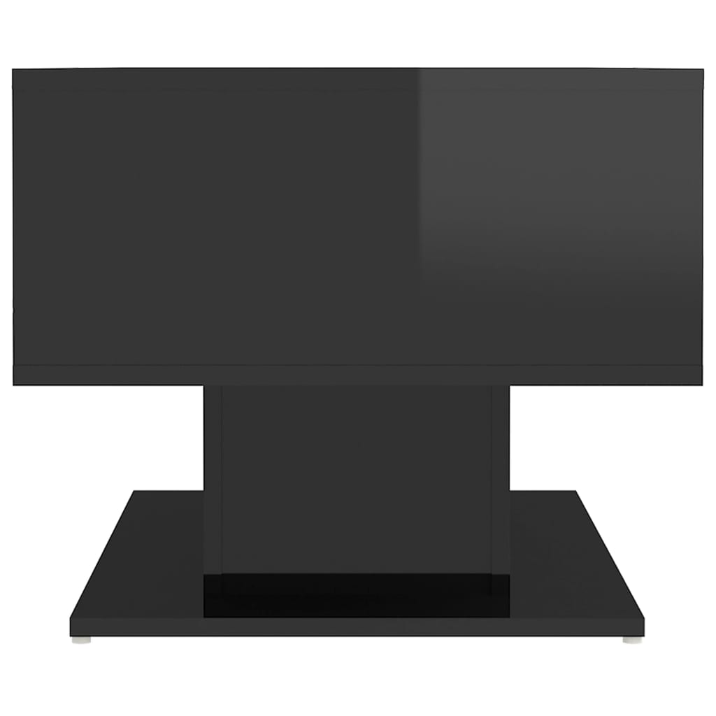 NNEVL Coffee Table High Gloss Black 103.5x50x44.5 cm Chipboard-4