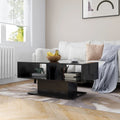 NNEVL Coffee Table High Gloss Black 103.5x50x44.5 cm Chipboard-0