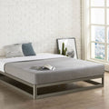 King size Modern Low Profile Heavy Duty Metal Platform Bed Frame-0