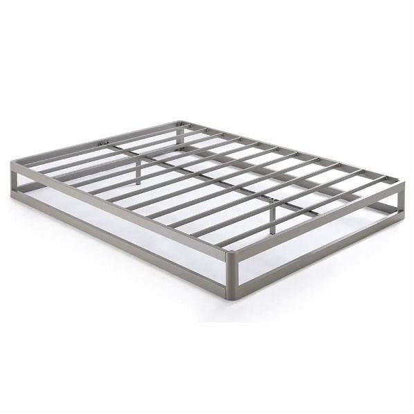 King size Modern Low Profile Heavy Duty Metal Platform Bed Frame-1