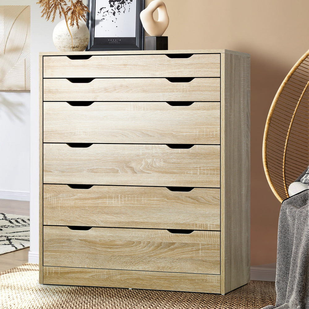 NNEED 6 Chest of Drawers Tallboy Wooden-1