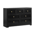 NNEED Chest of Drawers with 7 Drawers Black