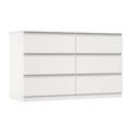 NNEED 6 Chest of Drawers Lowboy Dresser Table Bedroom White-0