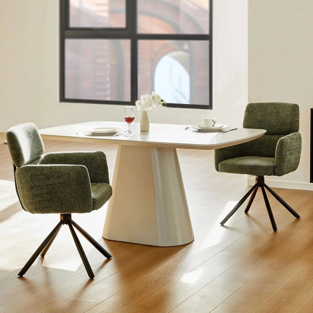 Castoro Chenille Swivel Chair