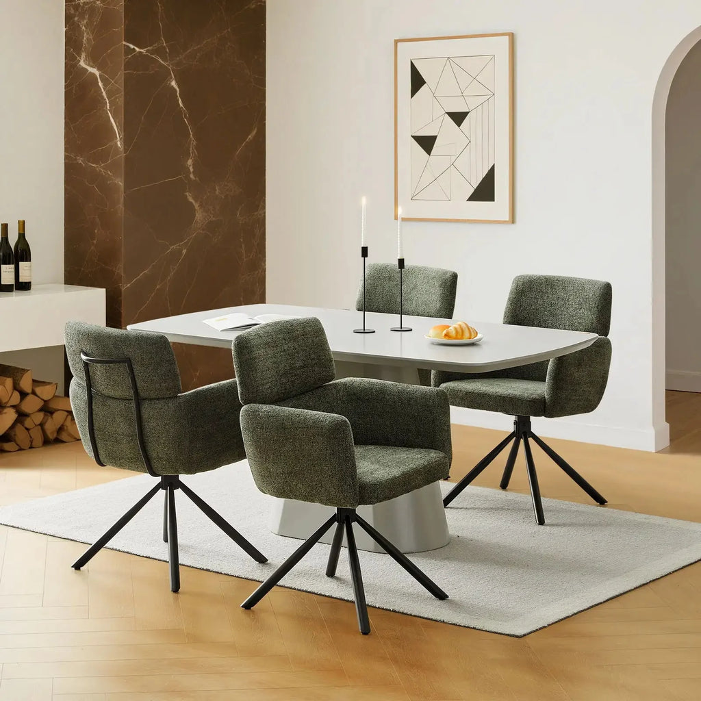 Castoro Chenille Swivel Chair