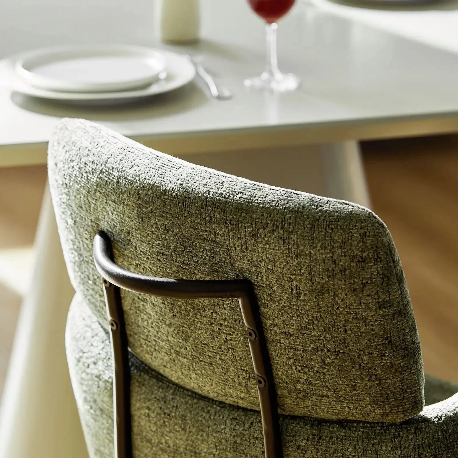 Castoro Chenille Swivel Chair