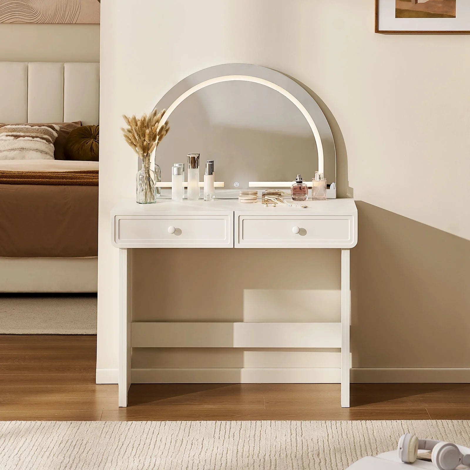Ceris 2-Drawer Dressing Table