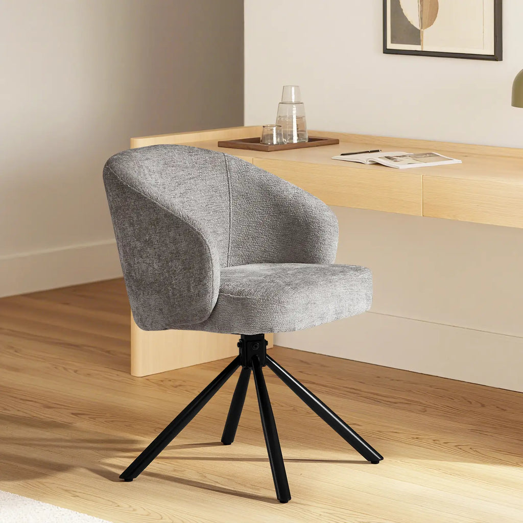Cleo Grey Swivel Desk Chair
