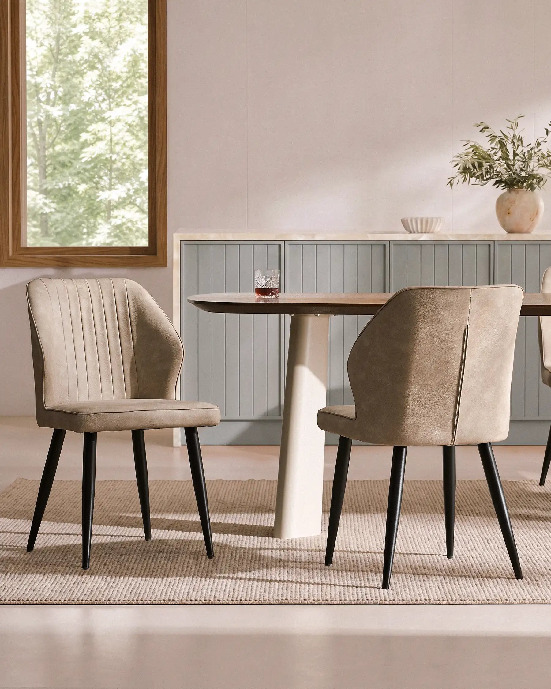 Danforth Faux Leather Dining Chairs [Set of 6]-1