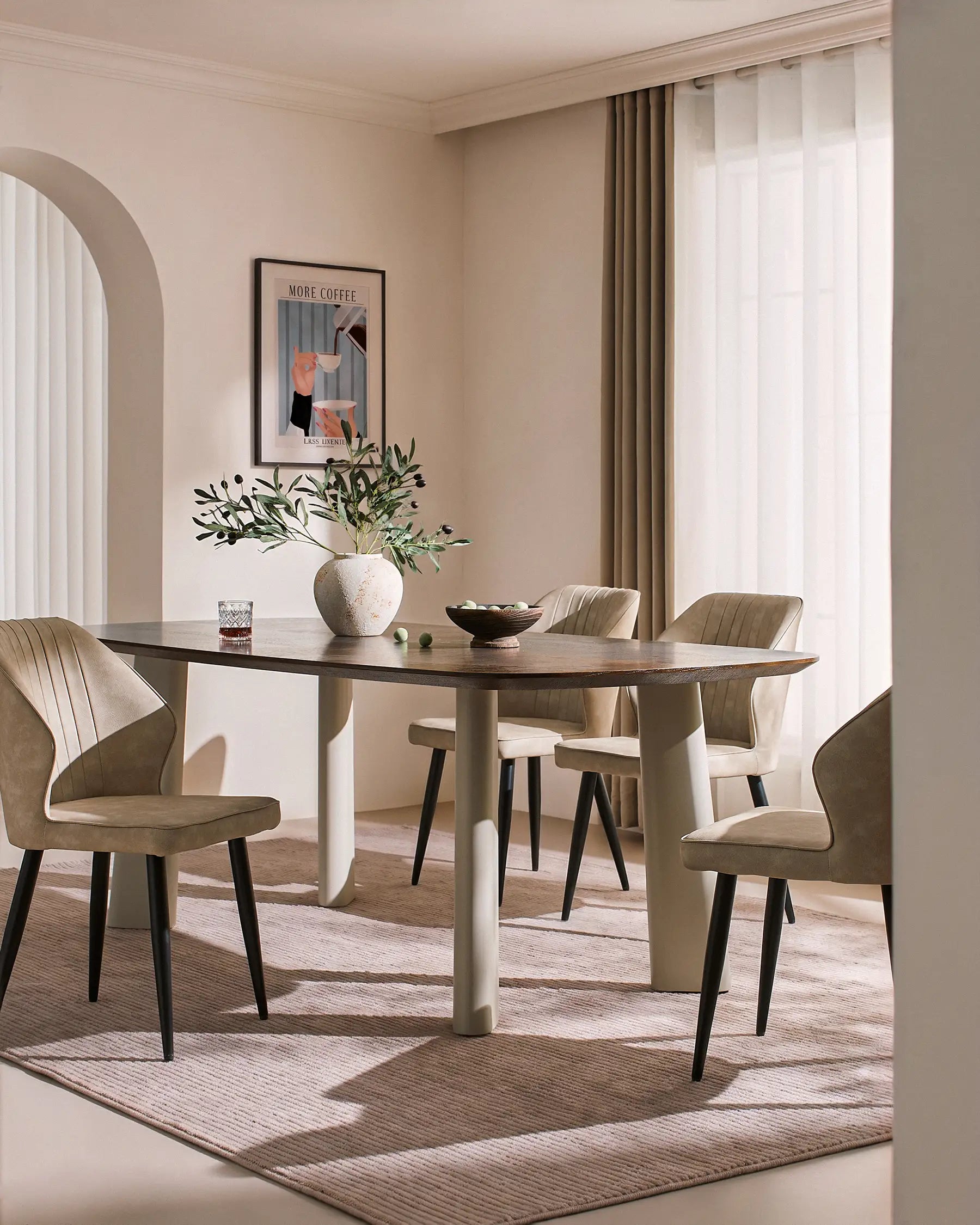 Danforth Faux Leather Dining Chairs [Set of 6]-2