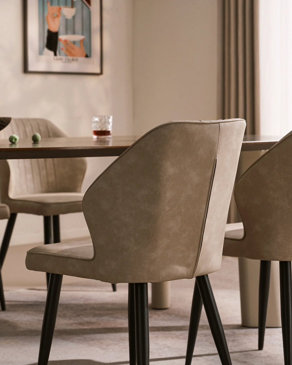 Danforth Faux Leather Dining Chairs [Set of 2]-3