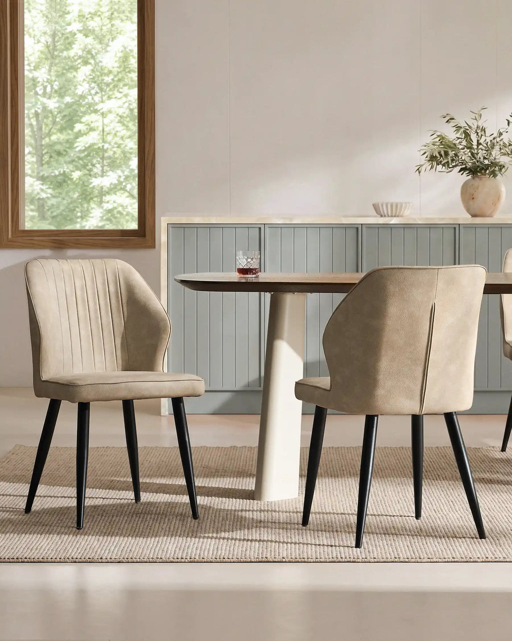 Danforth Faux Leather Dining Chairs