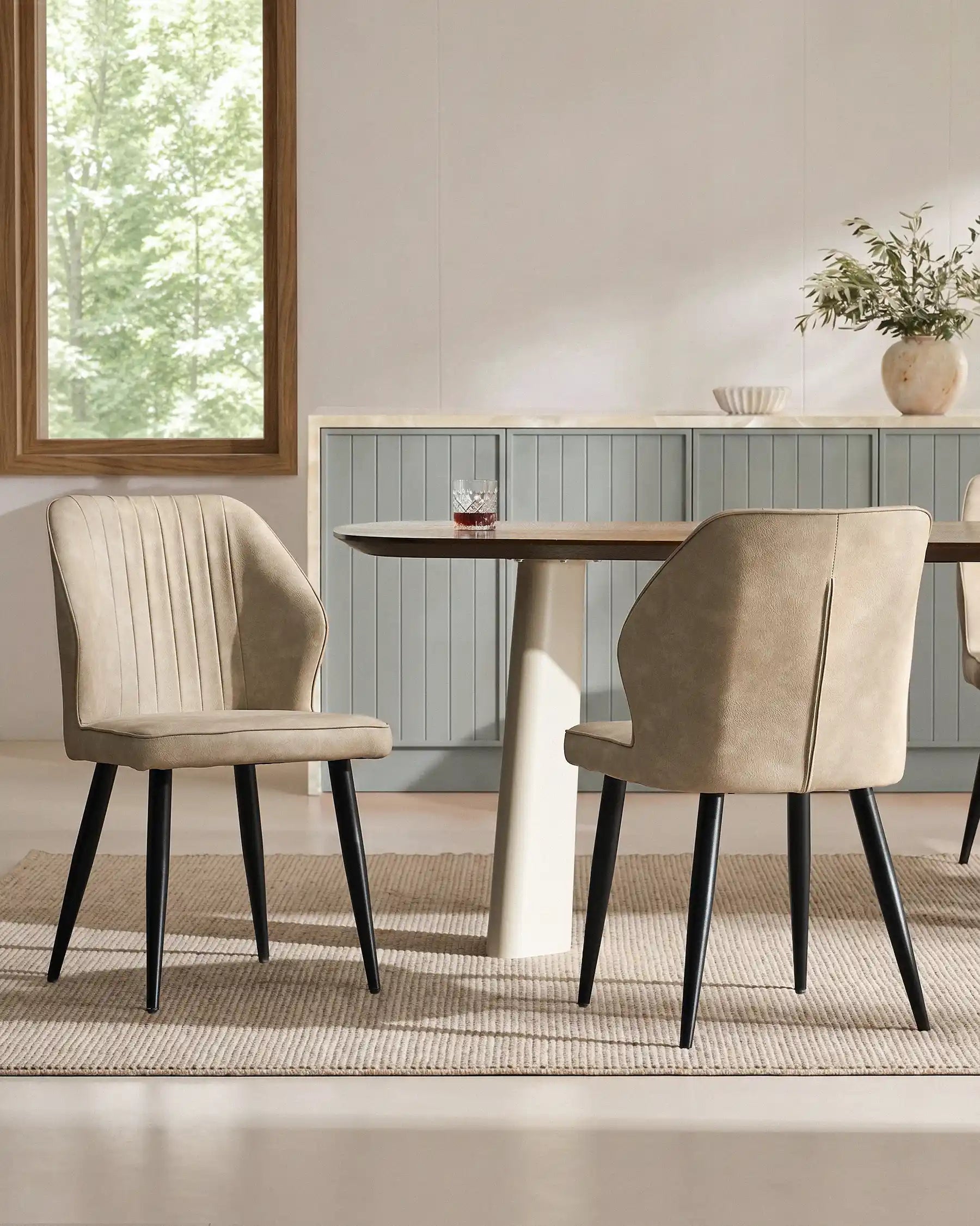 Danforth Faux Leather Dining Chairs