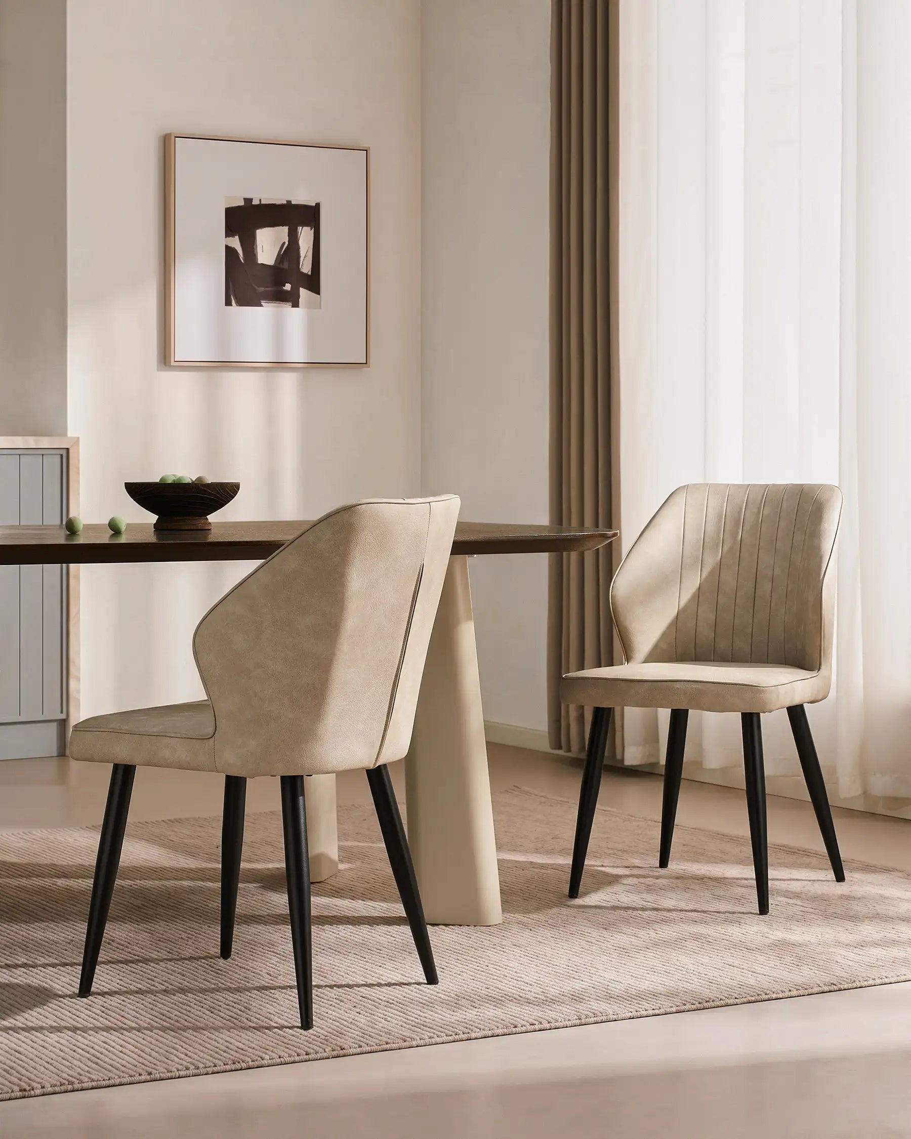 Danforth Faux Leather Dining Chairs