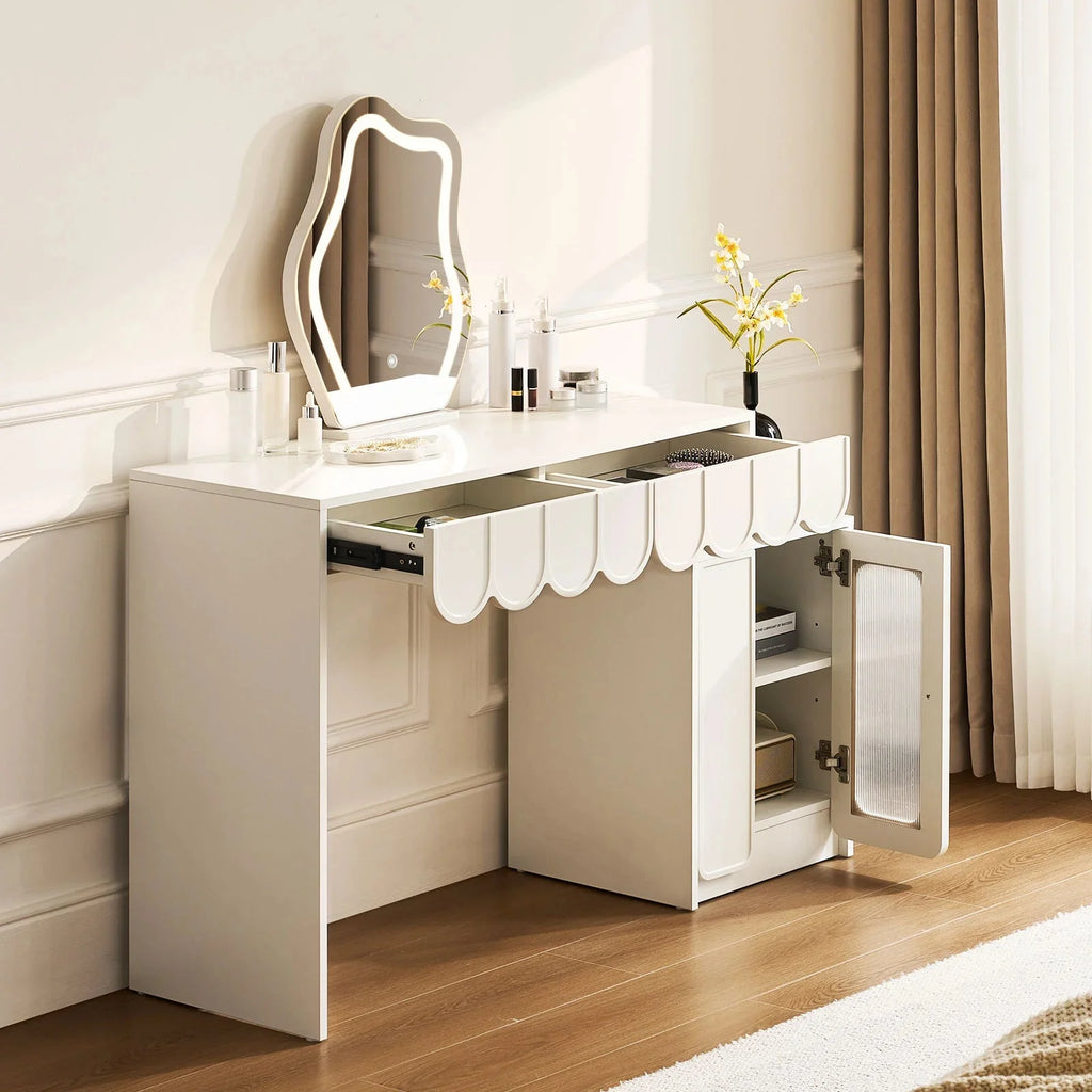 Doris Cloud Mirror Dressing Table