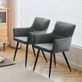 Ebern Velvet Dining Chairs [Set of 2]