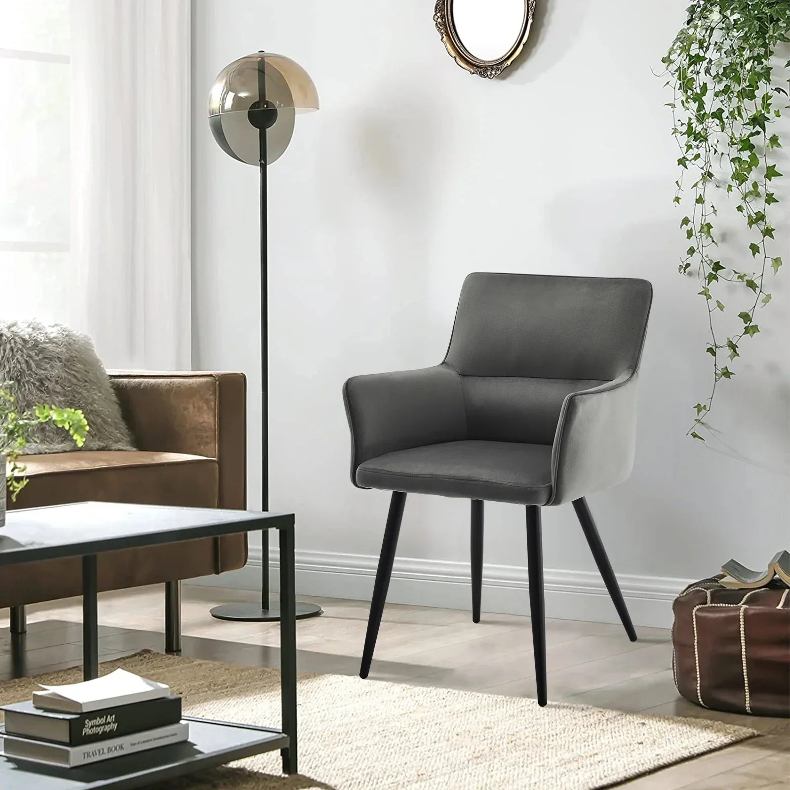 Ebern Velvet Dining Chairs [Set of 2]