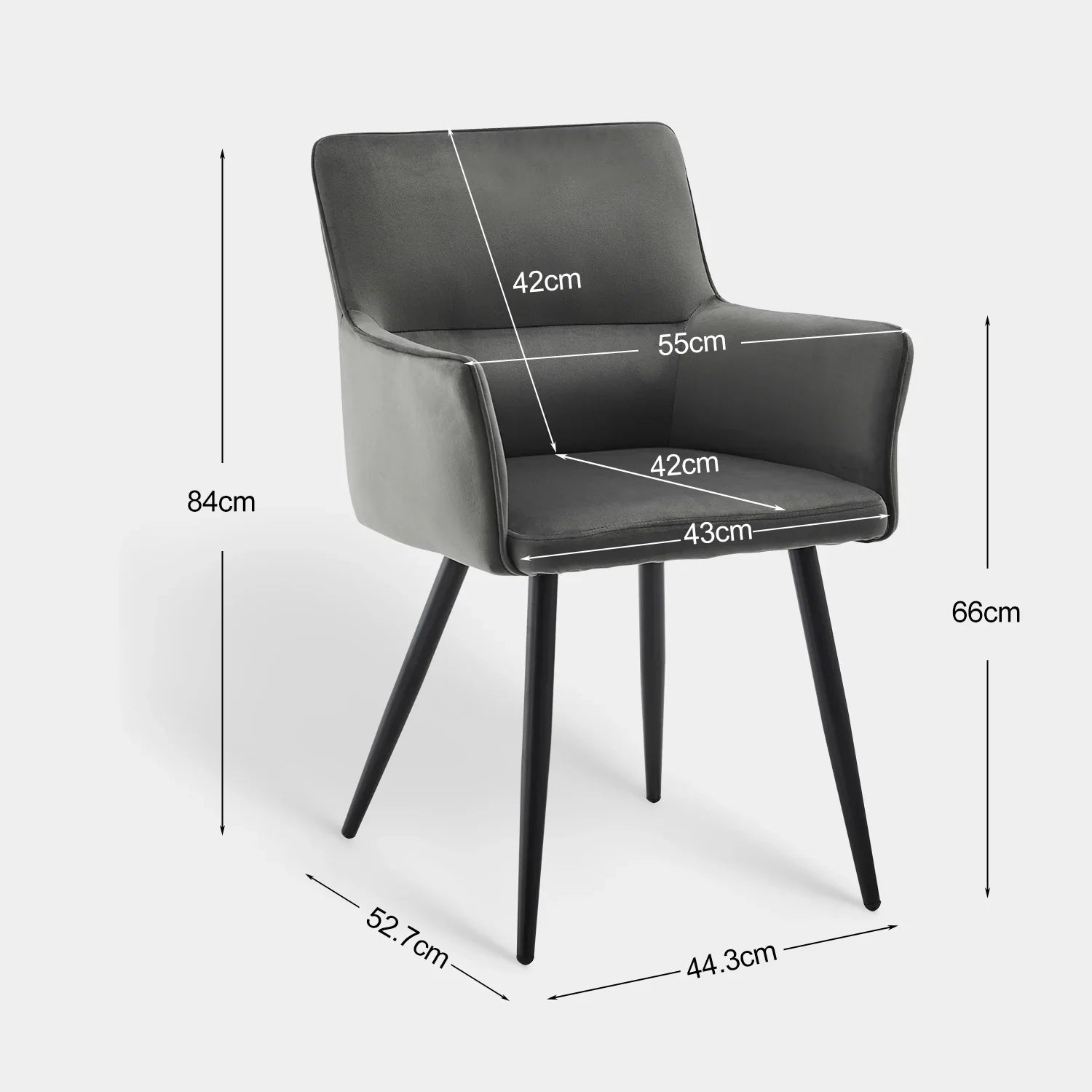 Ebern Velvet Dining Chairs [Set of 2]