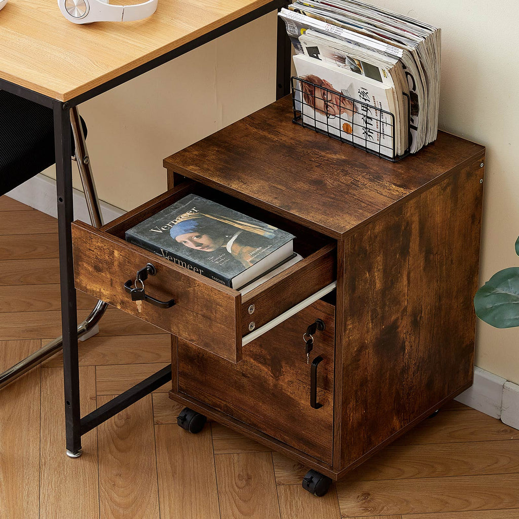 Edene Mobile Filing Cabinet [1-Drawer 1-Door]